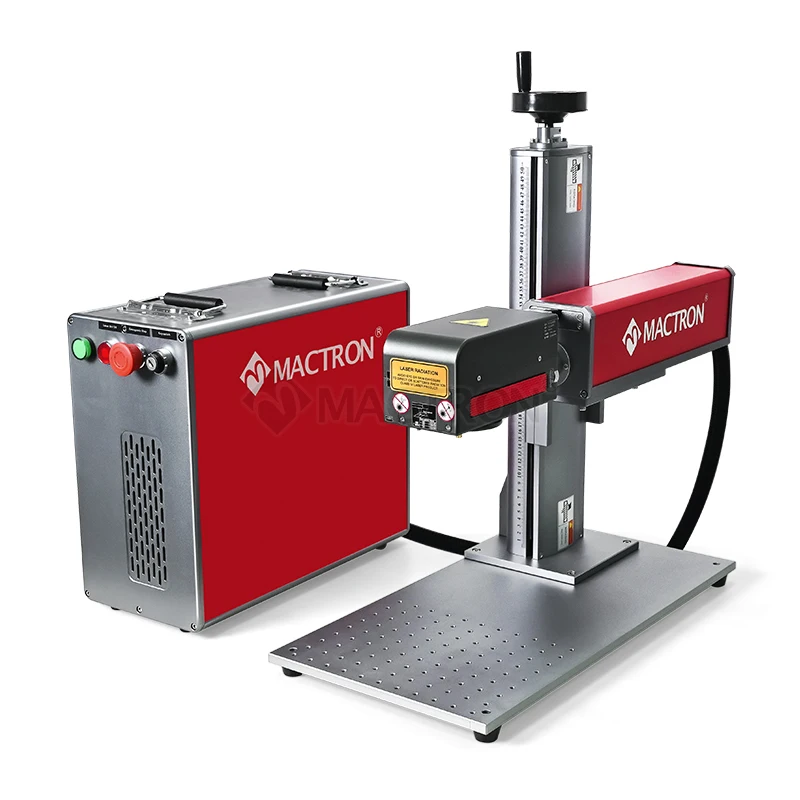 100W Portable Desktop Split 3D Dynamic Fiber Laser Marking Machine for Deep Engraving on Molds