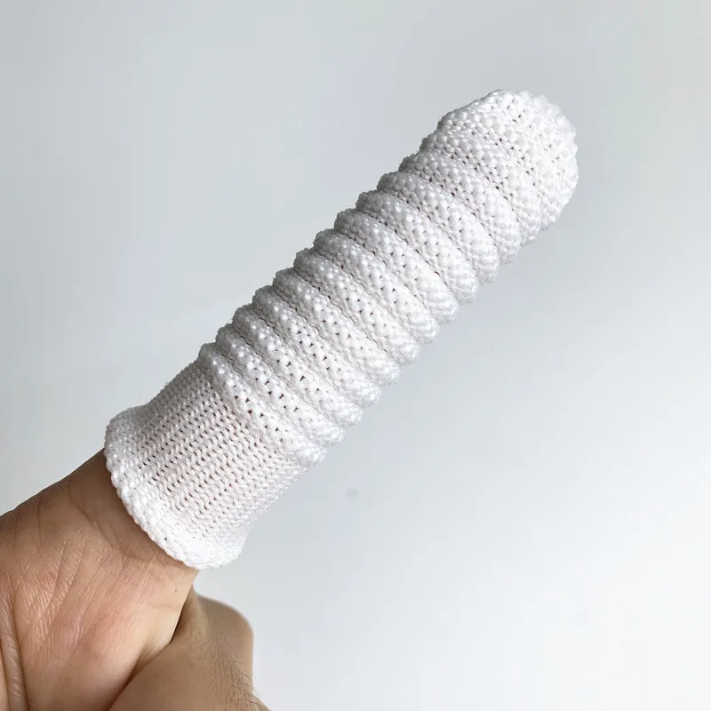 Promotion Gift Wholesale Custom Elastic Pet Dog Finger Brush Tooth Teeth Cleaning Microfiber Toothbrush