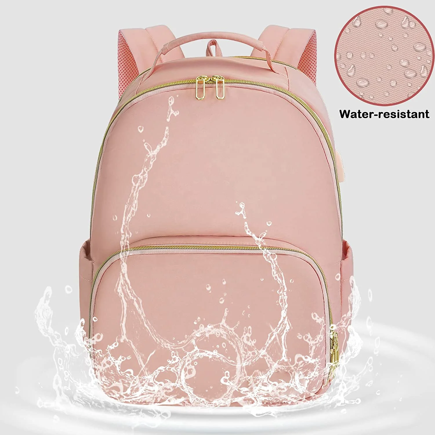 Daily Used Lunch Cooler Bag Travel Laptop Backpack Durable Computer College School Bookbag for Women Men Fits 17.3 Inch Laptop