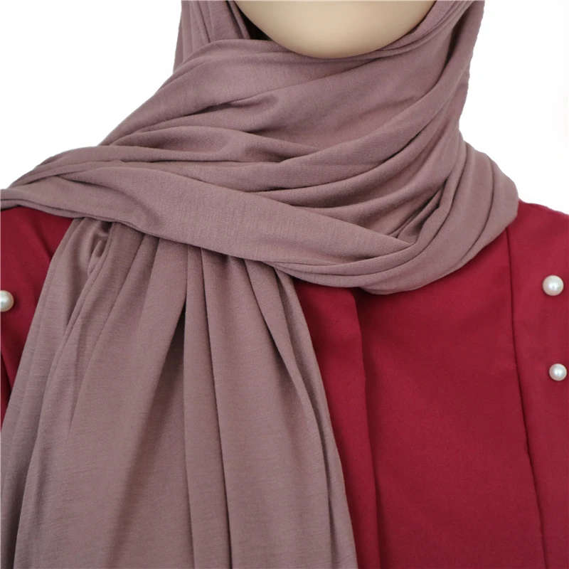 
Premium Big Size Soft Cotton Jersey Hijab Scarf With Good Stitch Stretchy Long Shawls Scarf Women Hijab 