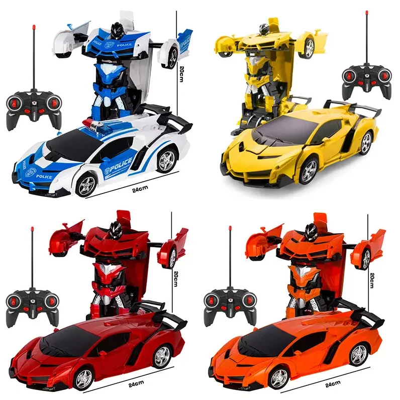 New Electric RC Car Transformation Robots Kids Boys Toys Outdoor Sports Deformation Robots Model transform robot toy car