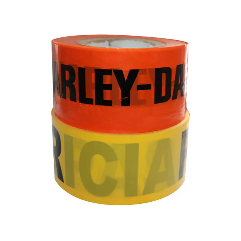 Elecpopular 2024 Custom Printed Orange Plastic PE Warning Tape No-Adhesion Barrier for Caution and Danger