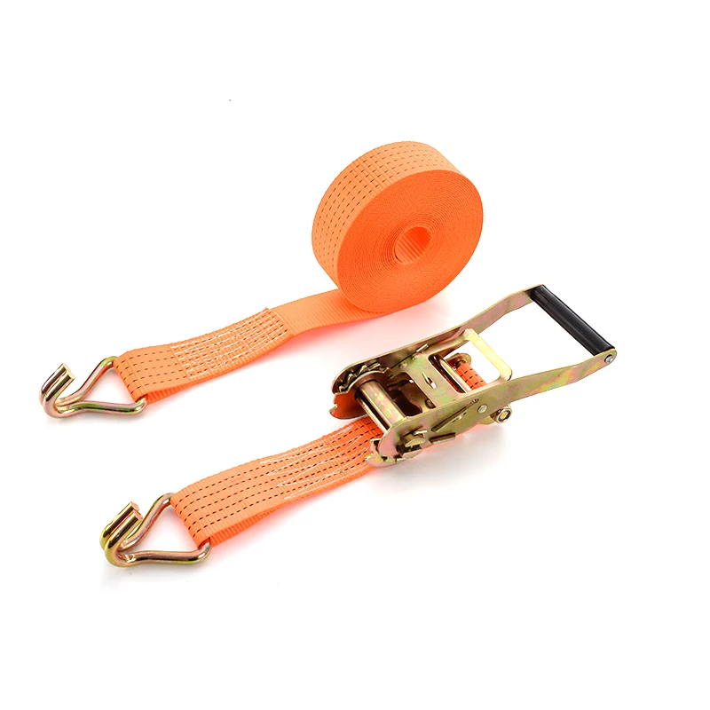 Motorcycle 2 Inch 5T Auto Retractable Ratchet Tie Down Trailers Cargo Lashing Strap Belt