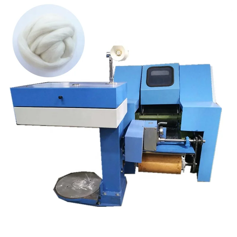 Easy operation industrial small Hemp Cashmere Fiber Cotton Combing Sliver Sheep Wool Carding Knitting Machine