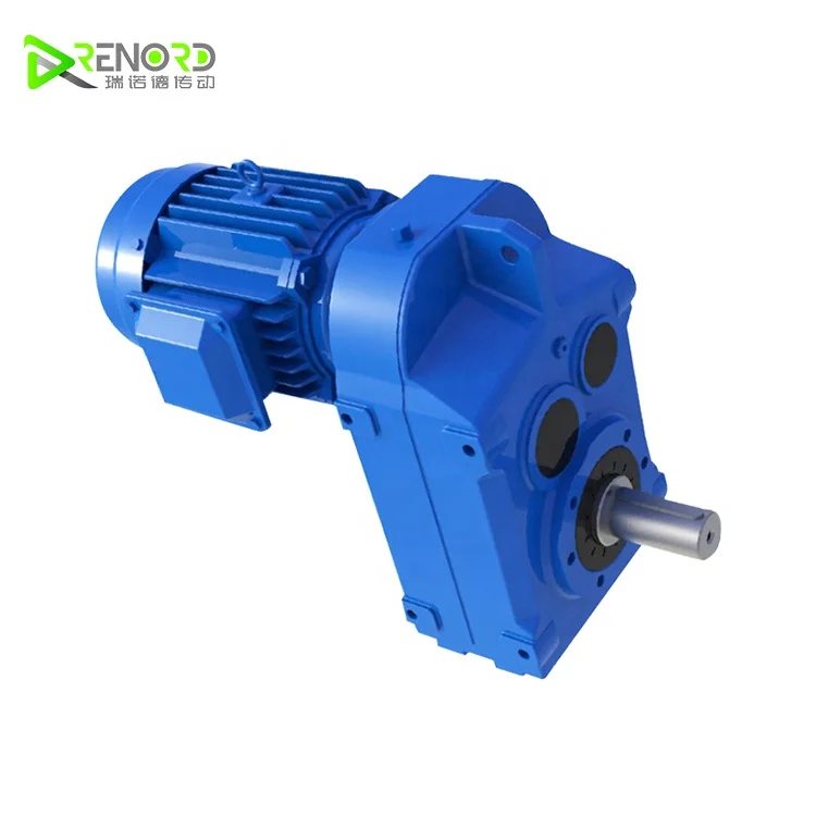 Flange-mounted helical gear units with solid shaft F Series Helical Gearbox Speed Reducer Gearbox