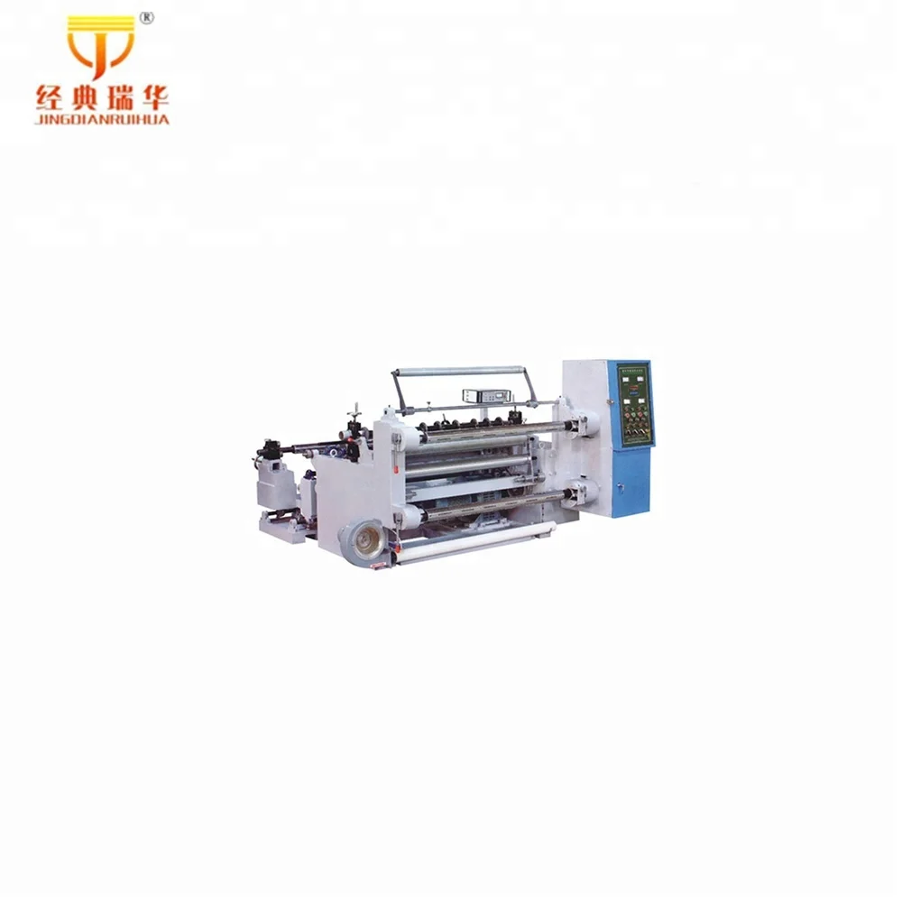 Slitting Rewinder Mini Slitter Rewinder for Label Rolls 100m/min Production Capacity 80m/min 0.15mm 1.5kw 330mm 500mm 18mm