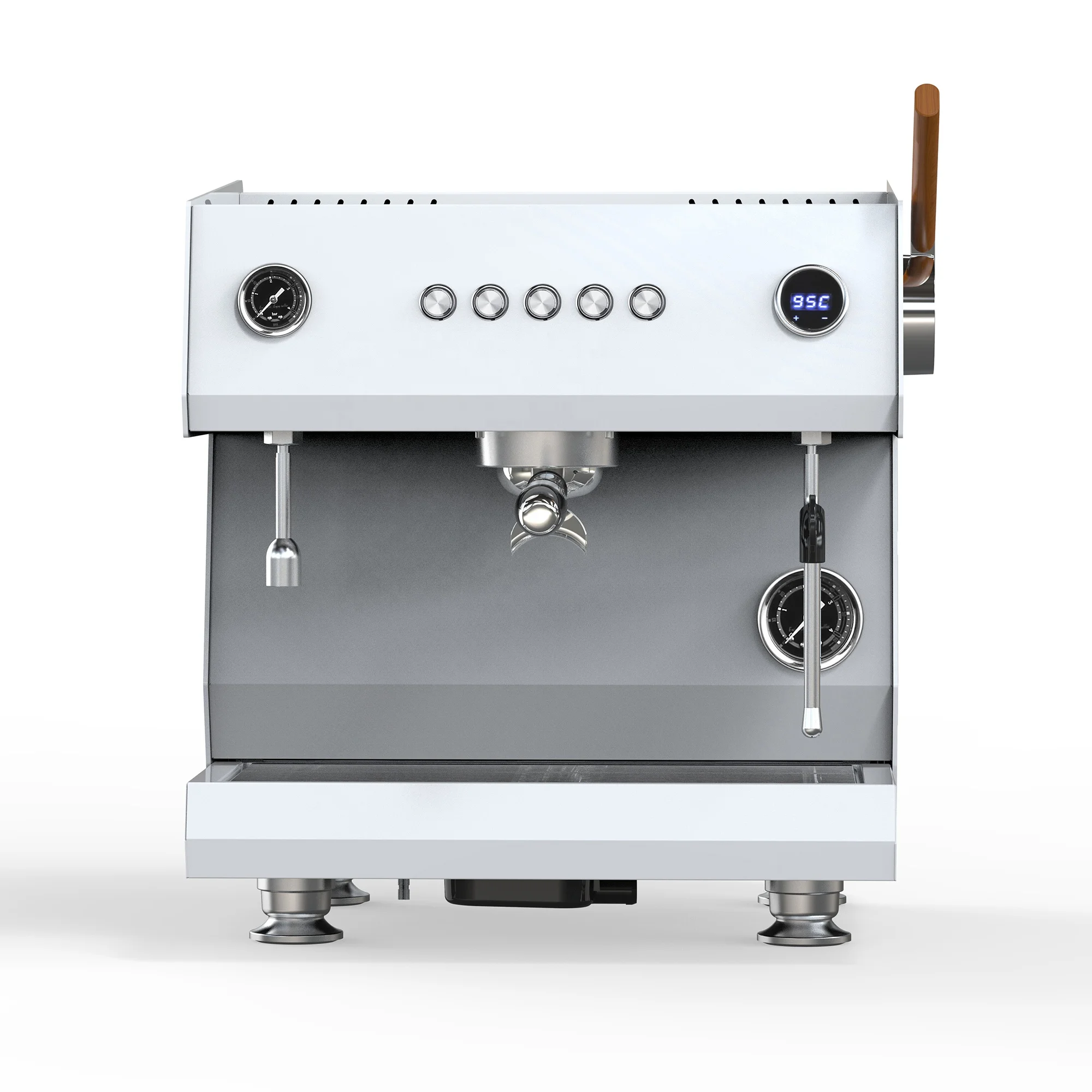 2024 High Quality Smart White Color Semi Automatic Coffee Machine Espresso Coffee Maker Commercial Machine for Cafe