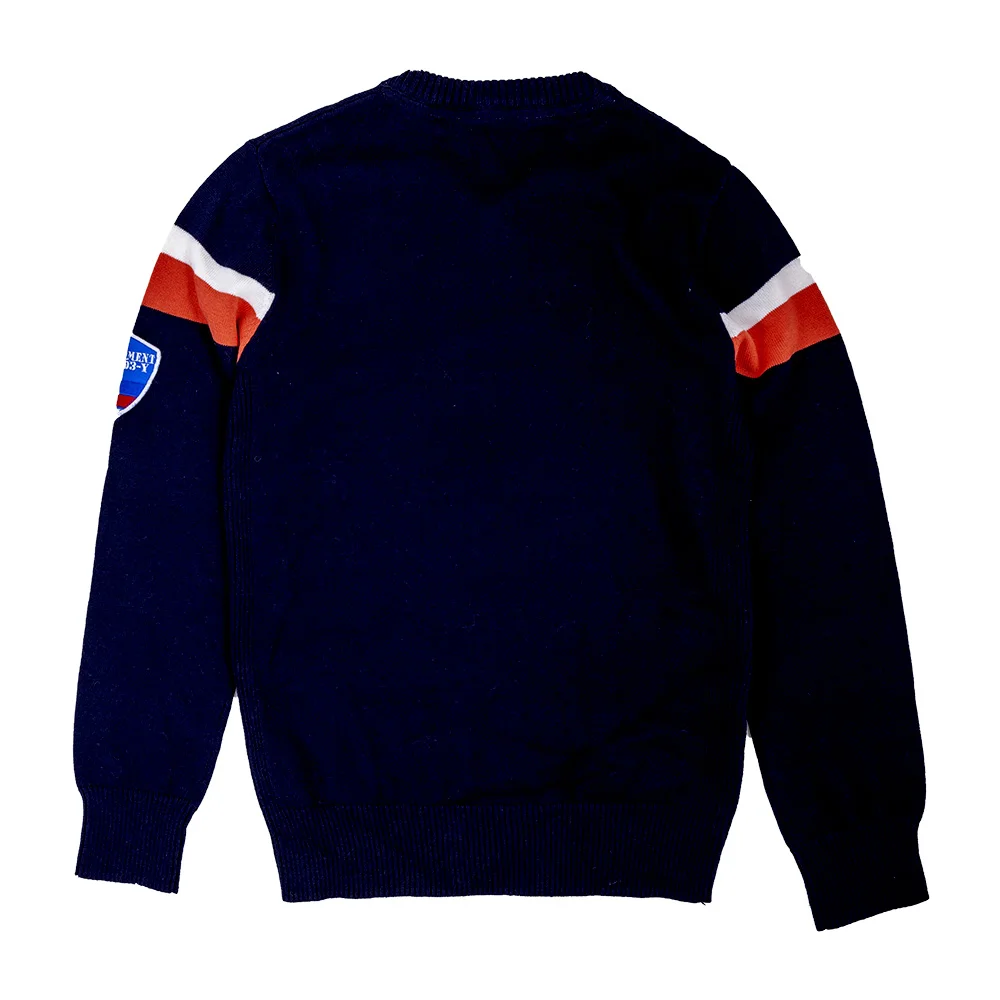 
High classic baby boys striped knitted sweater cotton brand pullover kids clothes for boys 