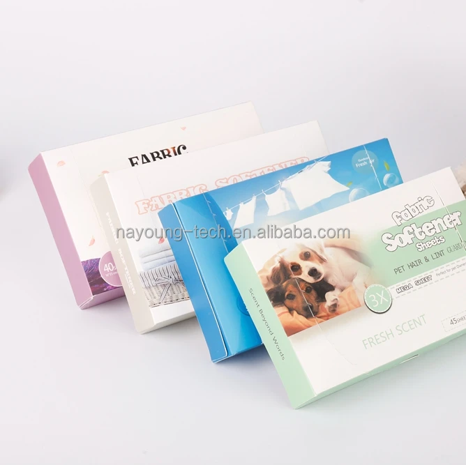 New Design Anti Static Laundry Fabric Pet Dog or Cat Softener Sheet Active Ingredient Tumble Dryer Sheets