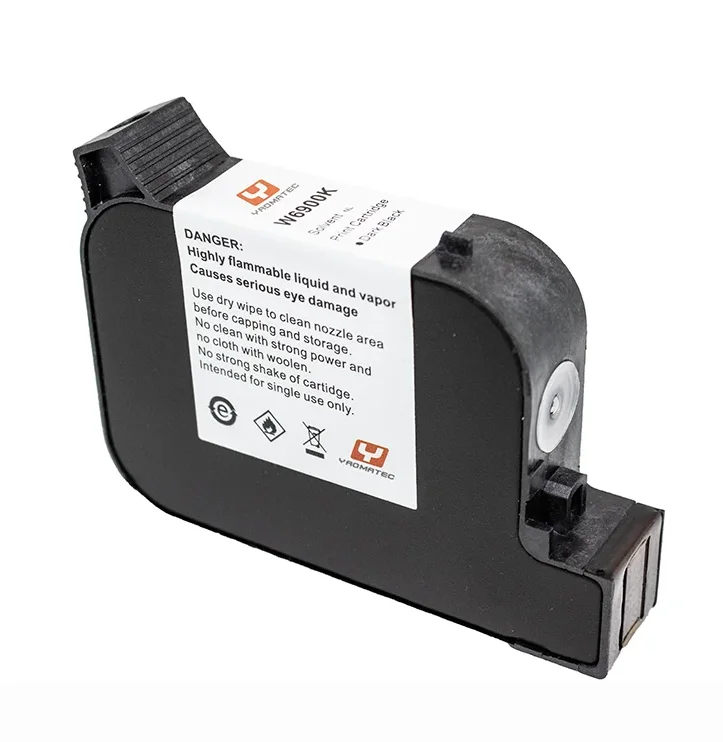 Yaomatec 12.7mm W6900K Batch Coding Machine Tij Solvent Ink Cartridge