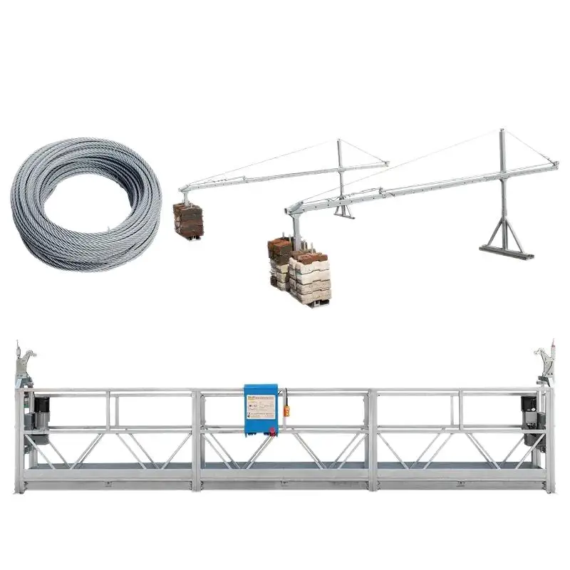 Latest Design High Rise Building Window Cleaning Gondola ZLP800 ZLP630 ZLP500 Rope Suspended Platform
