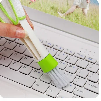 1PC car cleaning brush double head car vent slit cleaning brush dusting blinds keyboard cleaning brush household cleaner
