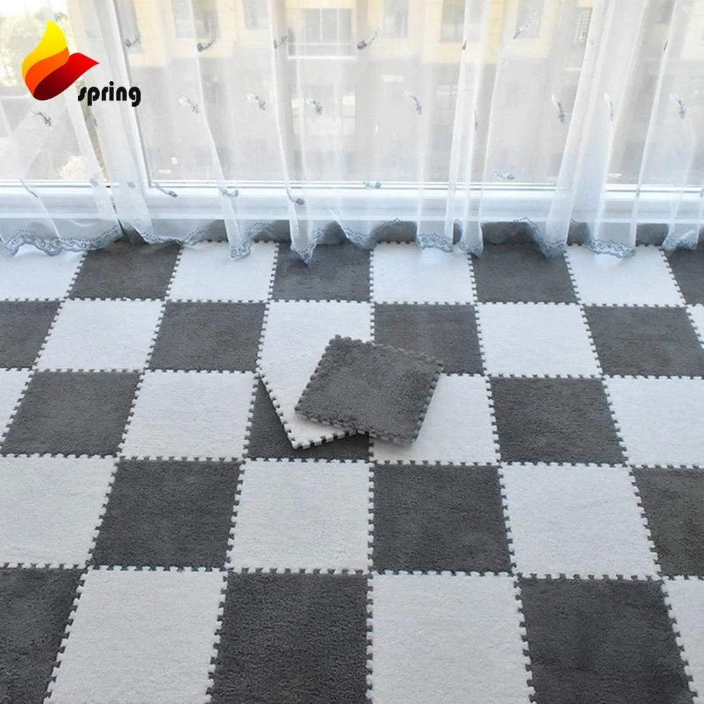 Non Toxic Eva Shaggy Taekwondo Karate Tatami Puzzle Fluffy Rugs Protective Floor Mat In Low Price