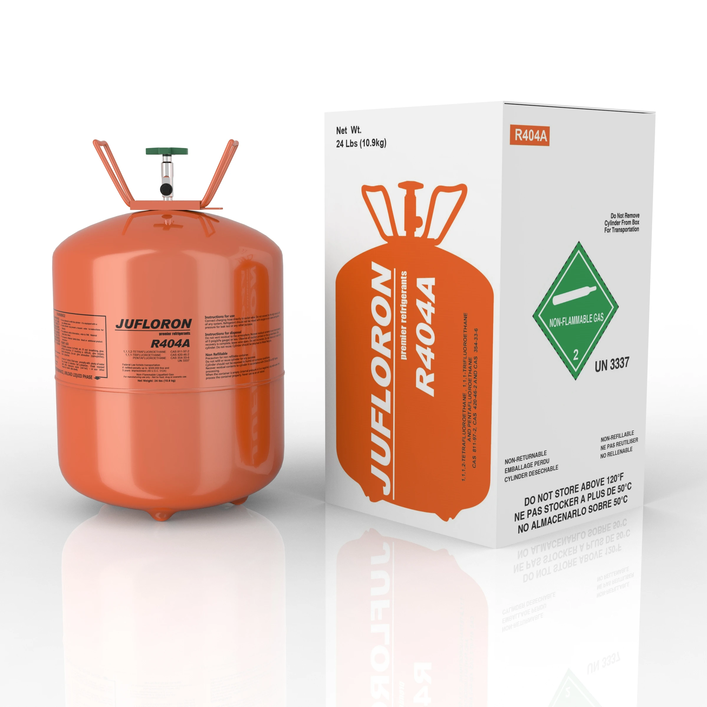 404a JUFLORON-R404A 10,9 кг R404a хладоагент газа в условиях низкой цены по прейскуранту завода-изготовителя