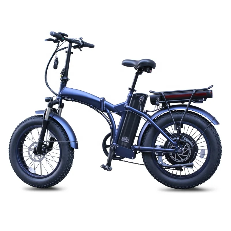 130Km Long Distance Riding 25Ah Dual Lithium Battery Ebike 20Inch 48 500W 750W 1000W Adult Folding Fat Tire Electric Bicycle