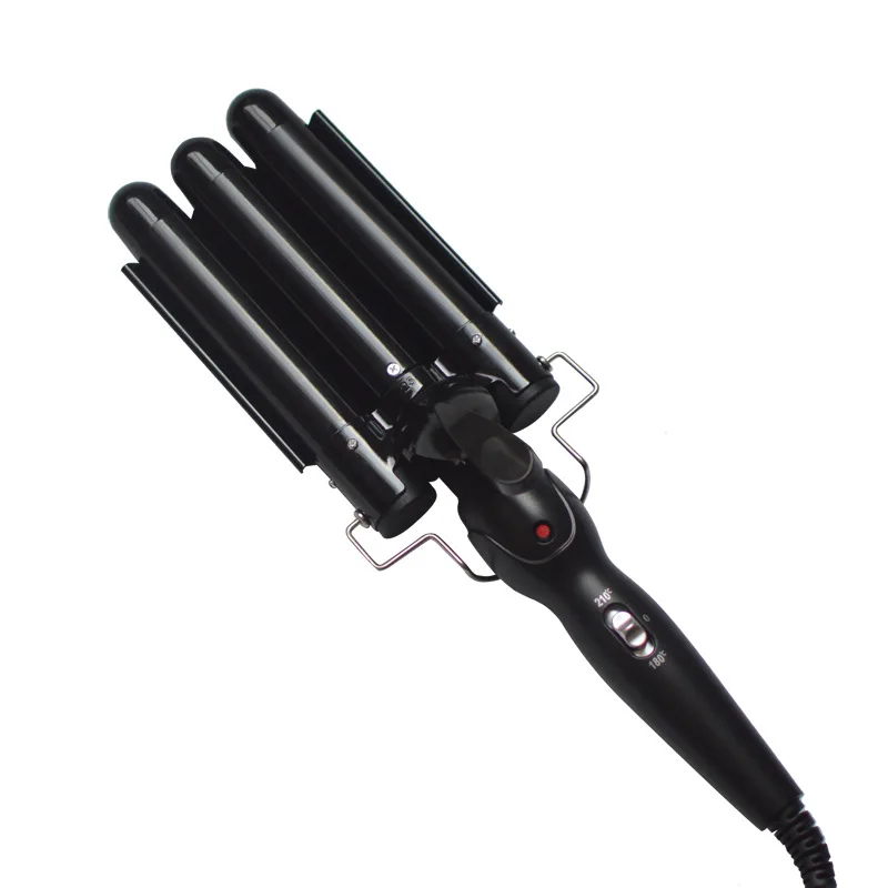 Hot Selling Wavy Iron Wand Triple Curling Interchangeable Straightener Hair Curler