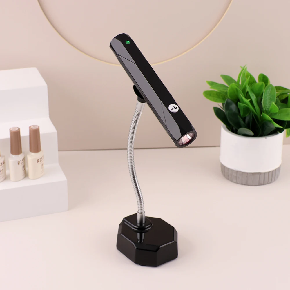 New Portable Handheld and Desktop Wireless Nail Polish Dryer Light 9W Rechargeable Nail Lamp for Flash Curing Extension Nail Tip