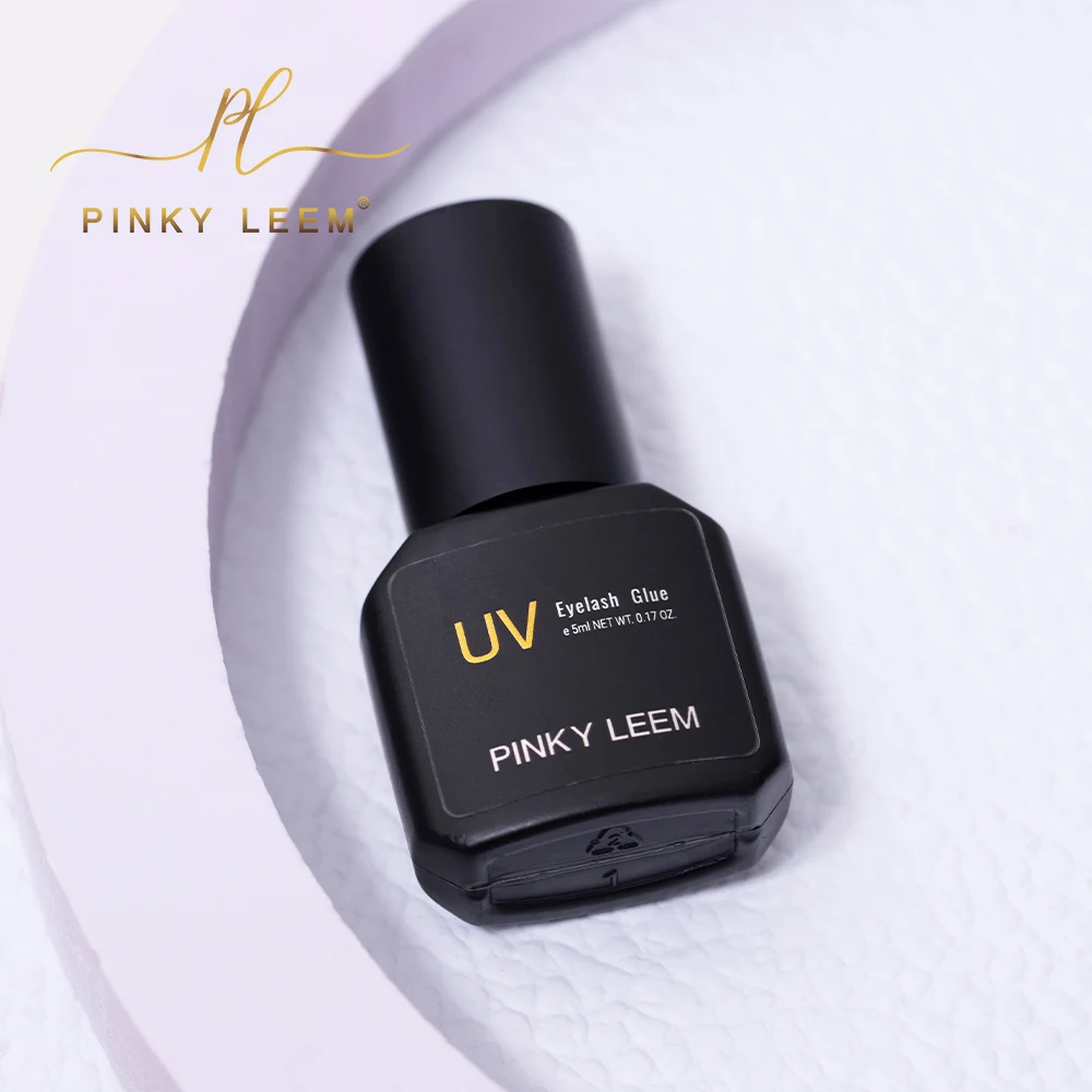 Pinky leem Wholesale Microwave UV LED Eyelash Extension Glue with Private Label UV Lash Glue Uv Glue Eyelash