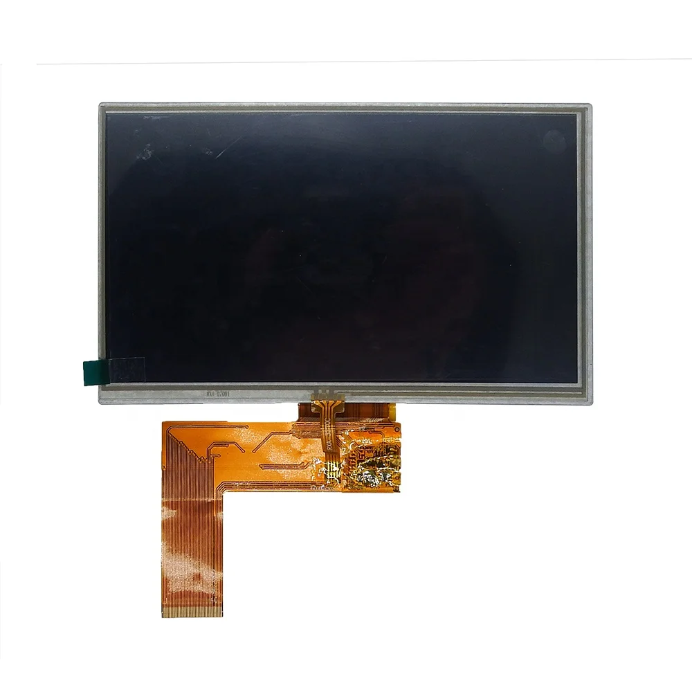 7 inch 800X480 resolution color TFT LCD 40 pin RGB resistive touch screen display