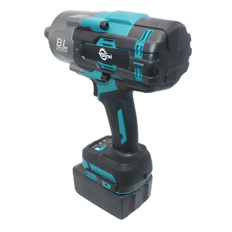 High Quality 21V Cordless Brushless Impact Wrench 2100N.M Torque Industrial Grade Electric Power 2 Batteries Included Model 2221