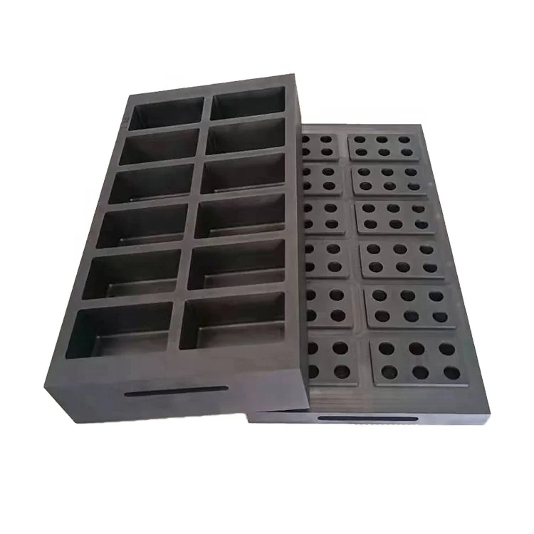 Customize casting carbon graphite ingot mold for gold silver aluminum melting