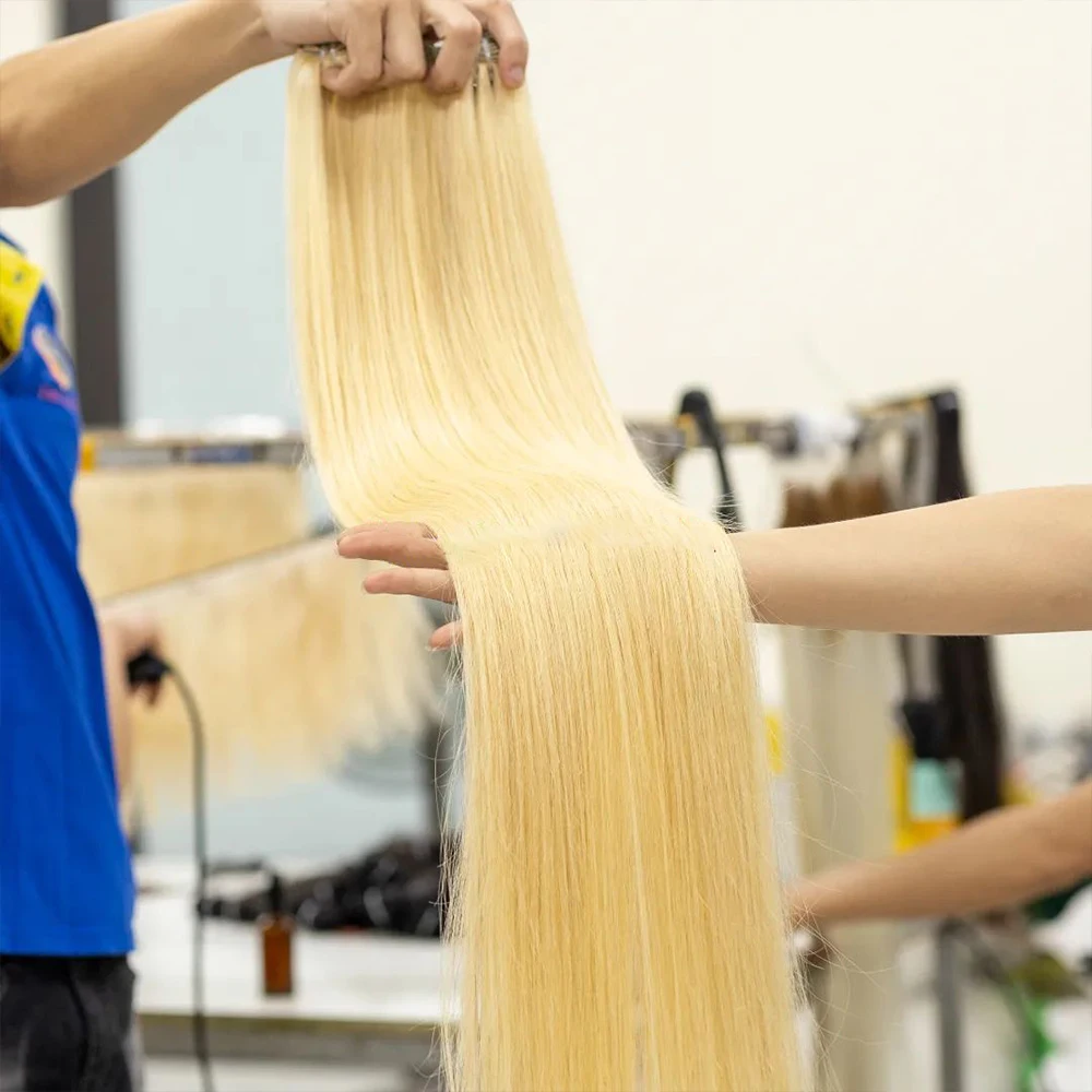 HIGH QUALITY fast shipping Vietnamese Blonde 613 Raw Virgin Cuticle Aligned Hair Weave Bundles,Virgin Mink Human Hair Bundles