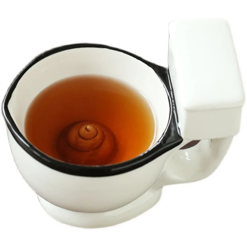 LOW MOQ trickery stool toilet cup novelty ceramic coffee mug spoof water cup creative Mug