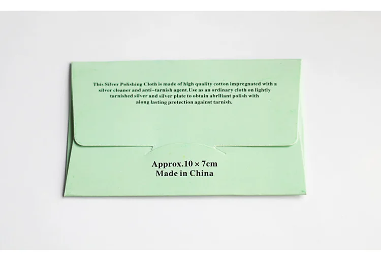 Wholesale Custom Jewelry 925 Silver Polishing Cleaning Cloth With Logo
