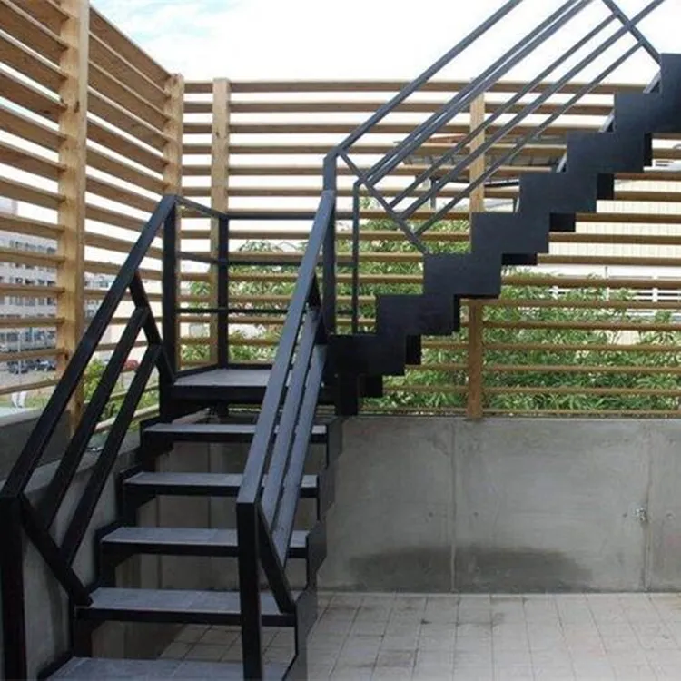 Galvanized outdoor Industrial Metal Stairs Cast Steel/Iron Staircase
