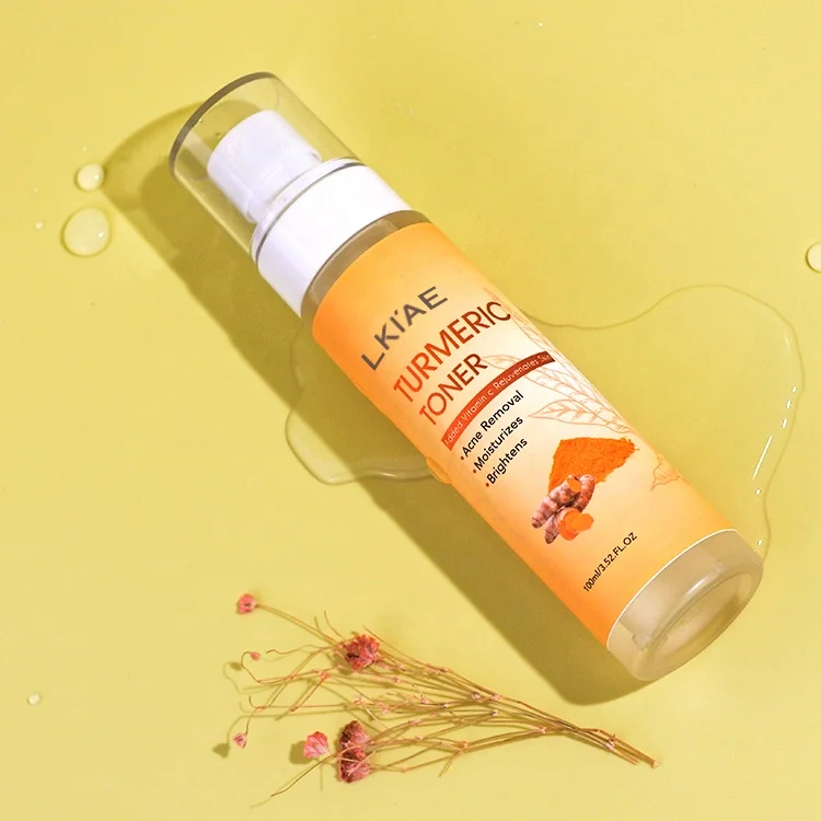 Хит продаж увлажняющая вода для лица натуральный отбеливающий очищающий ластик темное пятно куркума Осветляющий Тонер кожи