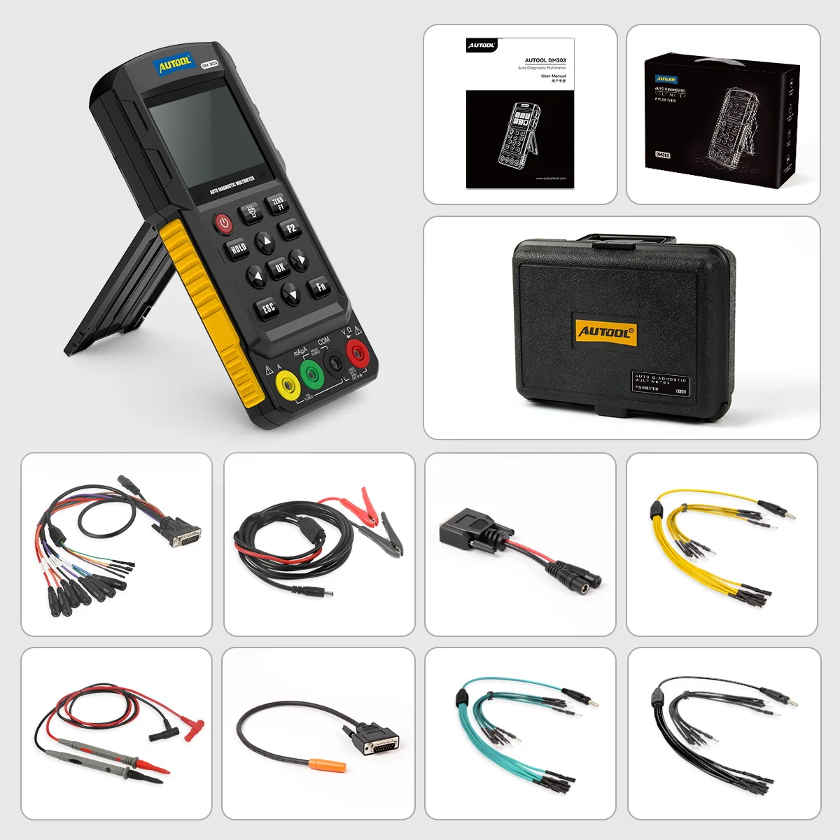 Factory AUTOOL Newest  DM303 Auto Diagnostic Automotive Multimeter