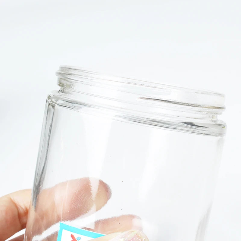 Wholesale 200ml 300ml 750ml 1000ml pumpkin cookie jar food glass jam jar with screw lid