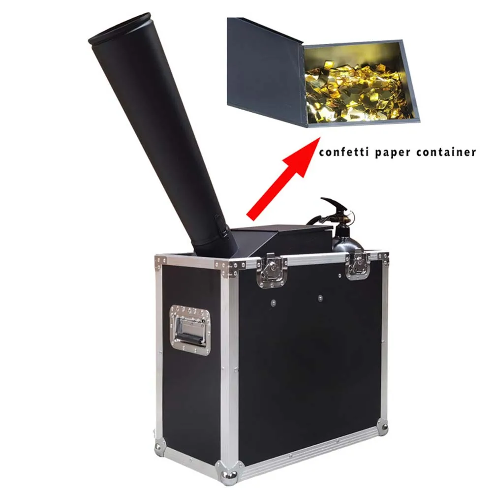 Stage large confetti machine dmx paper co2 confetti blow machine for wedding party electric dj wedding confetti cannon shooter