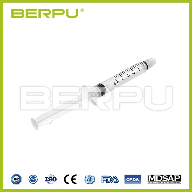 BERPU Factory Price Medical Safety 3ml 5ml Automatic Disable Syringe For Dose Immunization