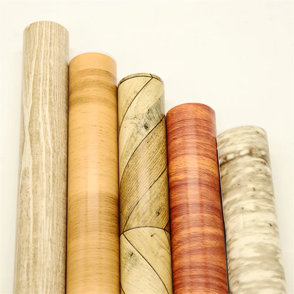 Wood Grain Water Proof Fancy China Factory Self-Adhesive Wallpaper Home Decorative Sticker With Good Quality