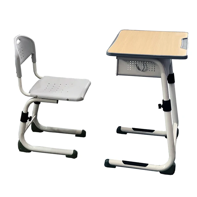 Customized Student Single Adjustable Desk Chair Kids Table School Furniture