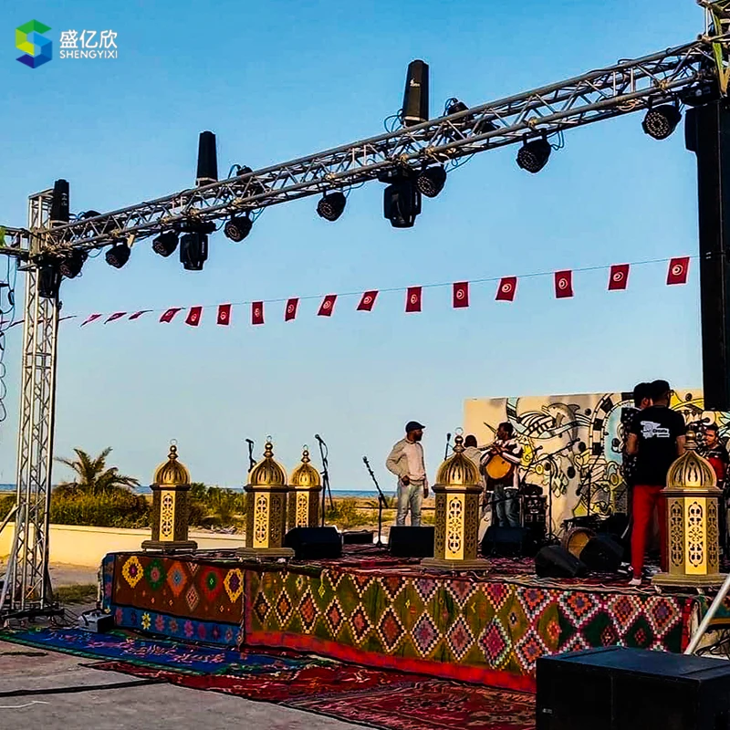 Quick Portable Space Truss Building Stage Triangle Space Truss Airport Dj Display Prefabricated Timber Roof Aluminum Trusses