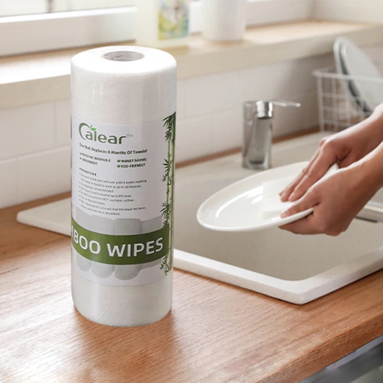 
Bamboo Towel Wipes natural antibacterial washable kitchen roll face cleaning soft dry cloth reusable kitchen cleaning wipe 