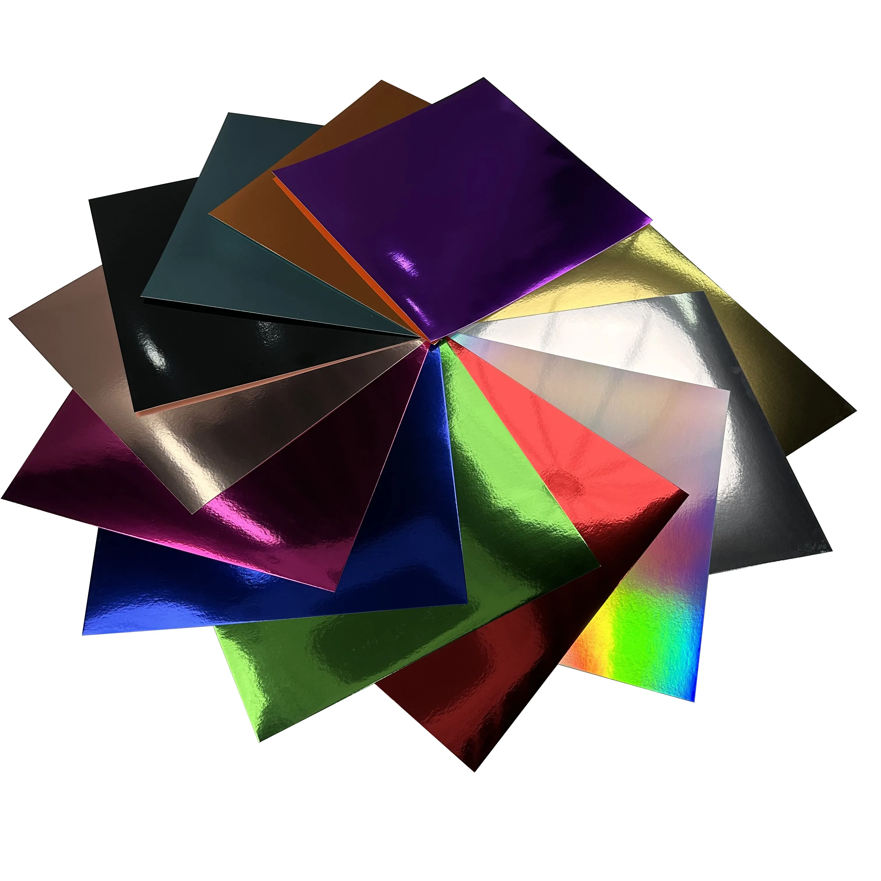 Metallic Cardstock Red Green Foil Mirror Cardstock Paper for Xmas Decorations Crafting, Card Making, DIY Project, Invitations