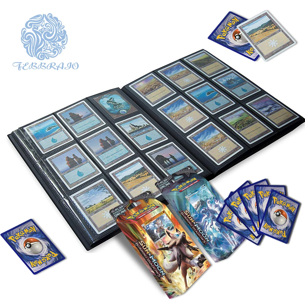 Альбом для карт DW Flash Pokemon Card стандартного размера игровой альбом Megan 360 слотов
