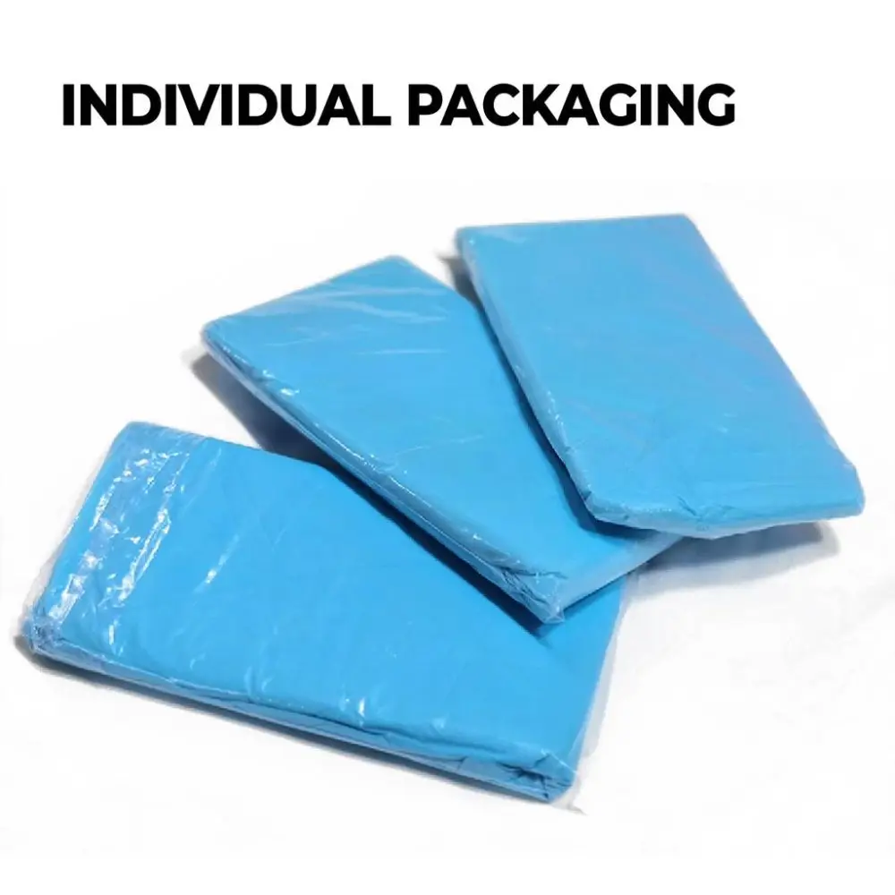 Blue Disposable CPE Gowns Waterproof Plastic Apron CPE Isolation Gown