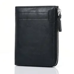Wholesale  Multi Card Holder Purse RFID Leather Zipper Wallet for Men