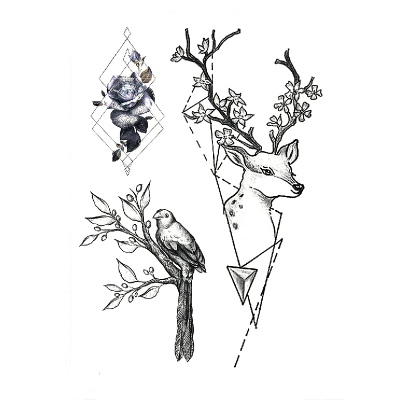 Wholesale High Quality Fashion Design Temporary Body Tattoo Sticker Read To Ship Tattoo Cool Sticker Para Hombres