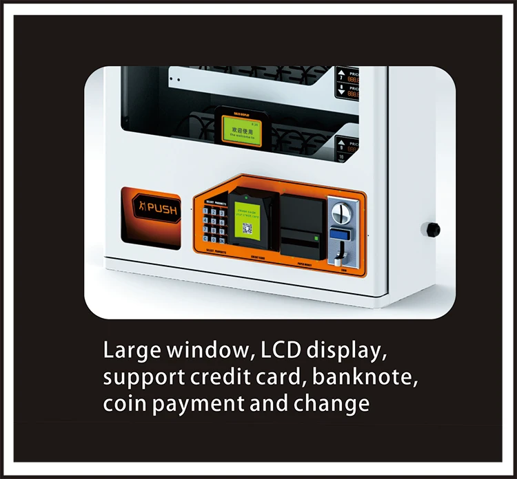 Hight quality 24 Hours cheap priced wall mounted Vending Machine beauty mini vending machines