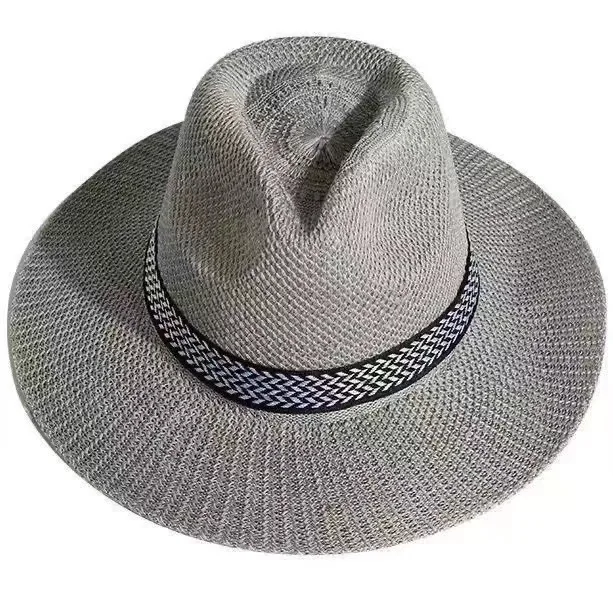 New Design Wide Brim Surfing Straw Hat Crochet Custom Promotional Straw Hats Unisex Straw Hat