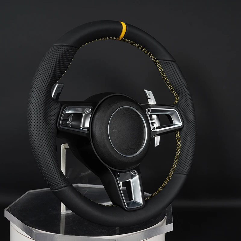 Suitable for Porsche steering wheel modification and upgrading, new carbon fiber steering wheel