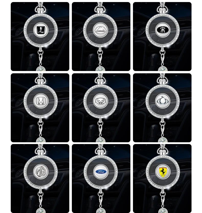 2019 new Customization Duplex Wooden car pendant with round shape for sublimation printing alloy