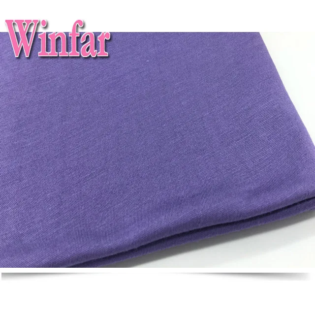 Eco friendly viscose 95 rayon 5 spandex stretch jersey knit fabric