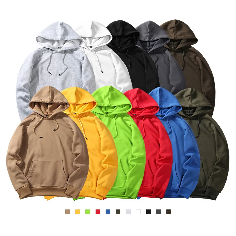 Hot Selling Gym Men Plain Sweatshirt Casual Wear Regular Fashion Streetwear Hoodie Long Sleeve Oversize For Men