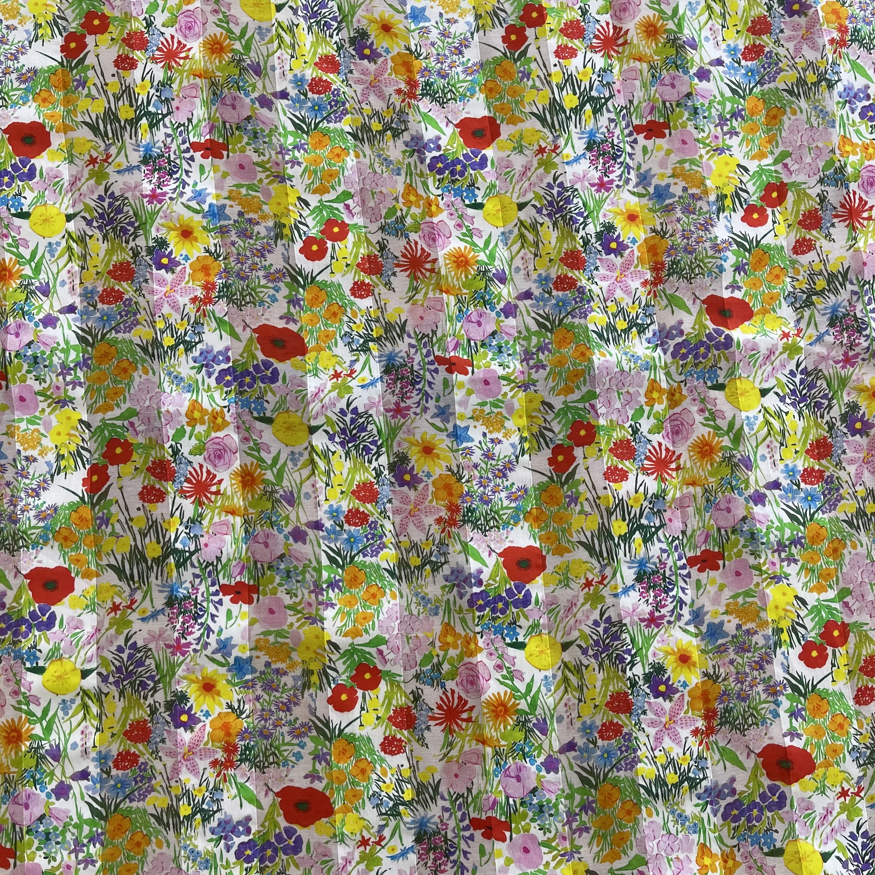 silk cotton fabric stripe pattern jacquard custom print  fabric